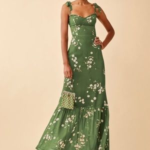Reformation Jasen Dress, size 2, floral green